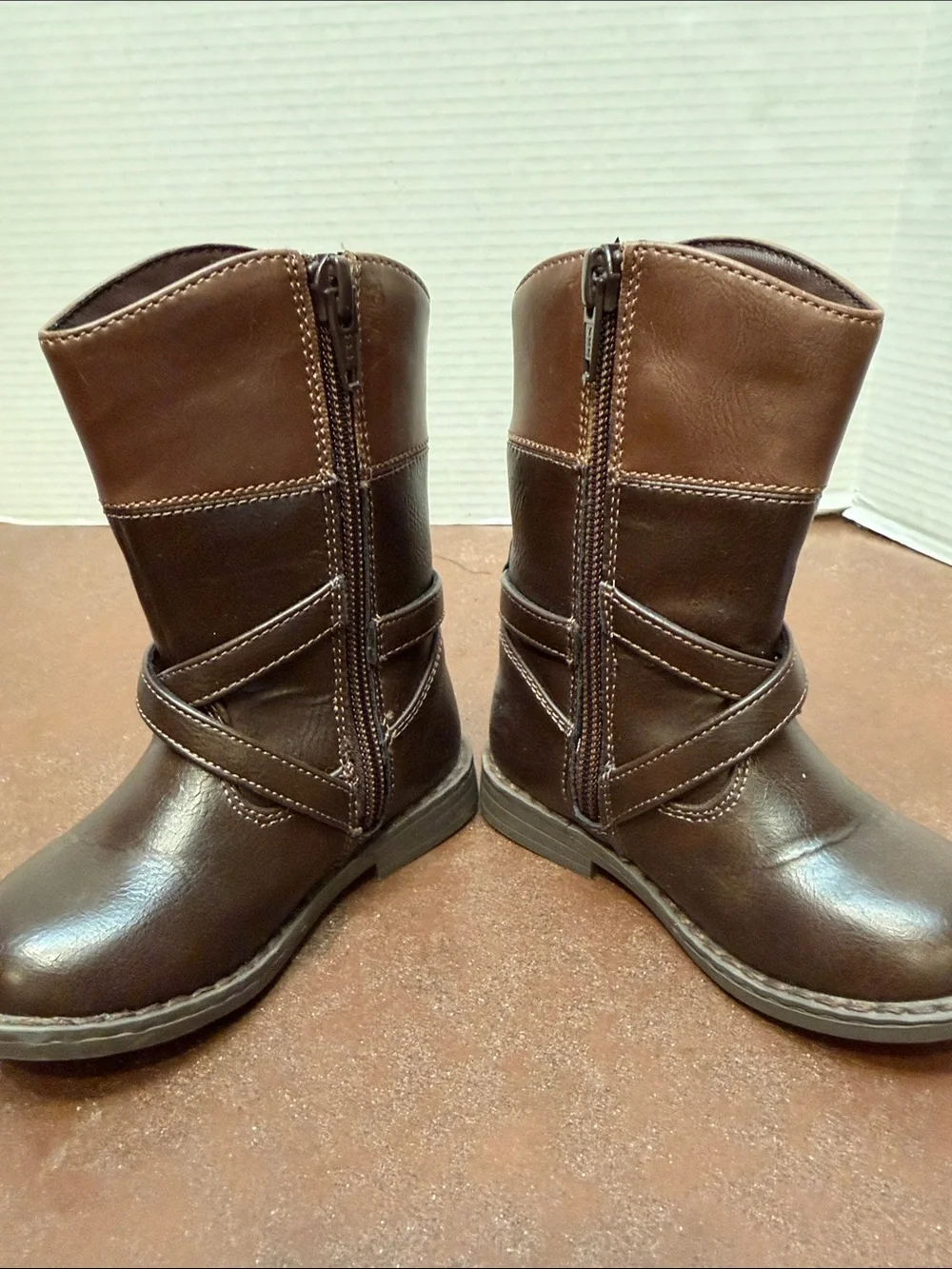 Gymboree Brown Buckle tall Boots - Classic Comfort, kids 6